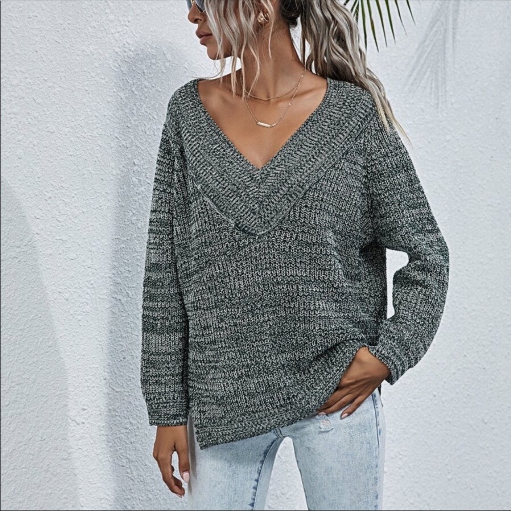 V Neck Sweater Top - Picture 8 of 16
